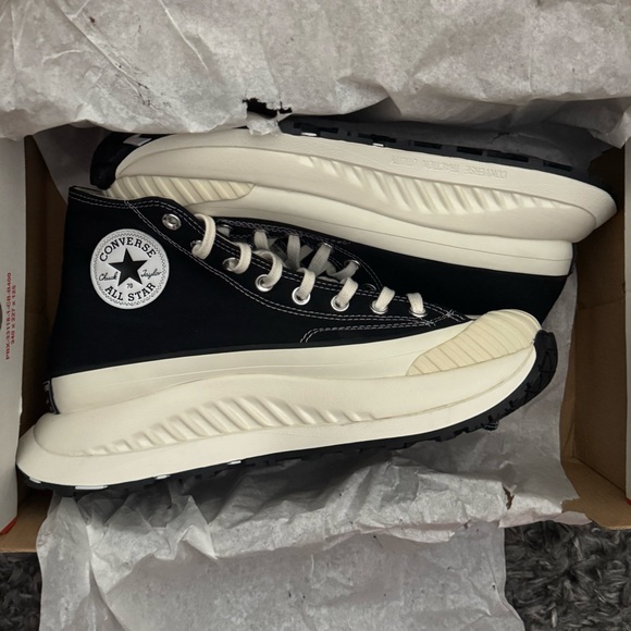 Converse Other - Size 9/10.5 Converse Black and Cream Traction Utility Hi Top AT-CX Sneakers